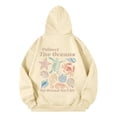 thumbnail image 3 of Women's Hoodies Sweatshirts Women's Letter Print Fashion Loose Top Casual Hoodie Beige S, 3 of 5