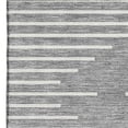 thumbnail image 4 of HomeRoots 679736 8 x 10 ft. Gray & Ivory Geometric Transitional Washable Machine Made Rectangle Area Rug with UV Protection, 4 of 9