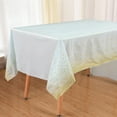 thumbnail image 2 of Disposable Gold Dot Tablecloth, Rectangle Decorations Table Covers, For Graduation Birthday Cocktail Party Anniversary Event 137cmx273cm, 2 of 8