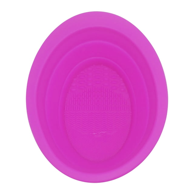 DPTALR Outils de Nettoyage Beauté Tampon de Récurage en Silicone Brosse de Maquillage Récurage Bol Pliant