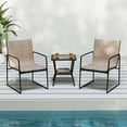thumbnail image 4 of Costway 4 PCS Outdoor Dining Chairs Patio Furniture Chair with Breathable Seat & Backrest, 4 of 8