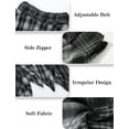 thumbnail image 6 of FEOYA Womens Goth Skirt Irregular punk Asymmetrical Skirt Ladies Plaid Pleated Y2K Skirt Grunge Layered Flowy Skirts A Line Mini Gothic Skirts M, 6 of 7
