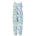 thumbnail image 7 of ITSAME Jumpsuit for Toddler Girls, Easter Print Backless Lightweight Festival Fashion Casual Romper Blue 3T, 7 of 7