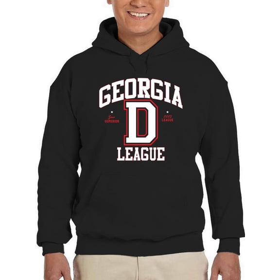 Georgia D League Sports Style Hoodie Men -Image by Shutterstock, Male Medium