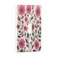 thumbnail image 2 of Yayeee Toggle Light Switch Wall Plate 1-Gang 4.5"x2.7" Home Decorative Outlet Cover, Pink Flowers, 2 of 7