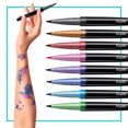 thumbnail image 3 of BODYMARK, Temporary Tattoo Marker, Assorted Colors, 8-Pack with Stencils, 3 of 8