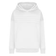 thumbnail image 4 of Babysbule Hoodie Sweatshirts for Women Fashion Solid Loose Pleated Round-Neck Long Sleeve Pocket Blouse Sweater Tops, 4 of 5