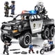 thumbnail image 1 of Coche de policía de juguete MSKOLER Police Truck con luz y sonido para niños de 3 a 8 años, 1 of 9