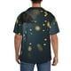 thumbnail image 3 of Fotbe North American Bald Eagle Camisa Estampada de Manga Corta para Hombre, Casual de Verano, Estilo Playero, Sin Arrugas-Small, 3 of 5