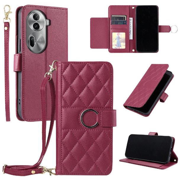 Funda tipo billetera GANGXUN para OPPO Reno 11 Pro 5G – Tapa abatible con correa para mujer