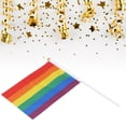 thumbnail image 4 of Mini Pride Flags, Small Lightweight Gay Pride Flags Polyester Plastic  For Festival Party, 4 of 8
