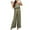Army Green, variant on Winter Save Big! Kiplyki Women's Gym Sport Suit Summer Solid Sports Casual Strap Round Neck Top/Shirt Set 2 Piece Set