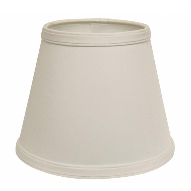 HomeRoots 469958 Abat-Jour Empire Rigide Incliné Sans Pattes 12 Po. Blanc