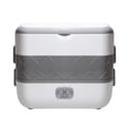 thumbnail image 1 of Tnarru Electric Lunch Box Double Layer US Adapter Removable Heating Lunch Box Portable Small Rice Cooker for Car Outdoor Truck Office, 1 of 8
