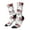 2 Black-2, variant on Monkey Pattern Sport Socks for Women and Men Crew Socks Sporty Calf Socks Casual Socks
