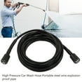 thumbnail image 3 of High Pressure Washer Hose, Quick Connect Plugs, Replacement Part, 9m Total Length, Weather and Abrasion Resistant, PVC and Rubber Material, Suitable for High Pressure Connections, 3 of 7