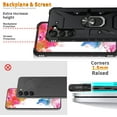 thumbnail image 6 of Case for Samsung Galaxy S23 Plus Case Galaxy S23+ Case Military Grade Drop Case with Kickstand Metel Ring Magnetic Holder Protective for Galaxy S23 Plus S23+ Phone Case (Black), 6 of 17