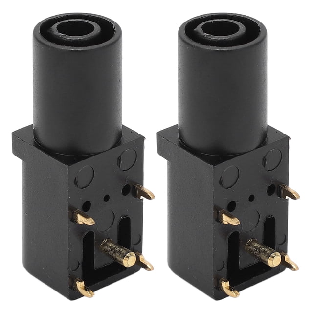 uds PCB Panel Socket 4mm tipo soldado buena conductividad eléctrica toma de banana de seguridad para multímetros pruebas de voltaje negro