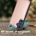 thumbnail image 6 of Tekcoo Samsung Galaxy A15 5G Case, Galaxy A15 5G Wallet Case, PU Leather ID Cash Credit Card Holder Slots Magnetic Closure Kickstand Flip Slim Cover for Samsung A15 5G [Rose Gold], 6 of 8