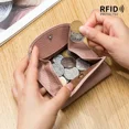 thumbnail image 4 of Tarjetero de cuero genuino RFID para identificación, tarjetero de negocios, monedero de piel de vaca, bolso de mano de lujo, billeteras de bolsillo delgadas para mujer, 4 of 5