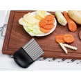 thumbnail image 6 of FNNMNNR Potato Carrot Vegetable Crinkle Wavy Chopper Cutter Blade French Fry Slicer Easy Quick Kitchen Tool Knife Stainless Steel Blade 1 Pack/Set, 6 of 8