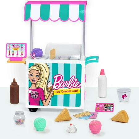 Barbie Ice Cream Cart Set - Walmart.com