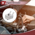 thumbnail image 2 of Enfriador de aceite de motor Unique Bargains para Ford Bronco Sport 2021-2024 L3 1.5L, enfriador de aceite de transmisión con tornillo No.HX7G6B856AA, aleación de aluminio, tono plateado, 2 of 6