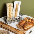 thumbnail image 4 of 100 PCS Clear Window Kraft Breathable Paper Bread Bag Keeps Bread Fresh For Long Size 4 x 2 x 24, 4 of 5