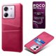 thumbnail image 1 of For Xiaomi Poco M7 Pro 5G Case Dual Card Slots PU Leather + Hard PC Phone Cover - Rose Gold, 1 of 5