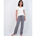 thumbnail image 6 of Real Essentials 3 Pack: Women’s Ultra-Soft Comfy Pajama Lounge Pants Sleepwear (Available in Plus Size), 6 of 7