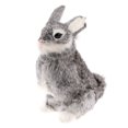 thumbnail image 2 of Animal de peluche Juguete simulación felpa crouch conejo lindo muñeca regal gris Sunnimix Juguete de conejo de simulación, 2 of 8