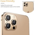 thumbnail image 4 of For Apple iPhone 154 Pro / iPhone 15 Pro Max Metal Ring Crystal Tempered Glass Camera Len Protector Cover Gold, 4 of 6