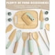 thumbnail image 4 of Set de cocina Biticolor de madera Montessori para niños, 15 piezas con bolsa, 4 of 6
