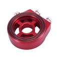 thumbnail image 4 of Adaptador de aceite Unique Bargains para Coche Enfriador sándwich placa rojo, 4 of 7