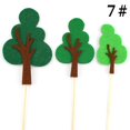 thumbnail image 2 of Coxeer Cake Topper Set Felt Plant Cute Cake Pick Cupcake Decoration Stick for Birthday, 2 of 10