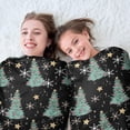 thumbnail image 5 of Black Christmas Tree Pattern Round Blanket,Comfortable Soft Flannel Throw Blanket,All Season,Warm Lightweight Blankets for Sofa Bed Couch Living Room Chair 47"x47", 5 of 5