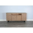 thumbnail image 3 of Sunny Designs Vivian Modern Mahogany Media Console Server in Light Brown, 3 of 9