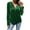 Green, variant on Lenpel Velvet Tops for Women Trendy Half Zip Long Sleeve T Shirts Loose Vintage Tees Dressy Casual Velour Blouses(Purple,X-Large)