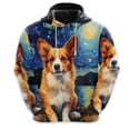 thumbnail image 3 of Sudadera con capucha con gráficos de arte de grafiti de perros divertidos para hombres, ropa de moda Harajuku, sudaderas de pastor alemán, sudaderas con capucha con cara de perro mascota, camisetas Y2, 3 of 5