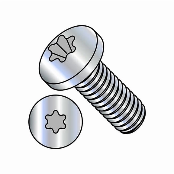 #4-40 x 3/8 in Torx Pan Machine Screw, Zinc Plated Steel, 10000 PK