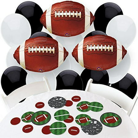 End Zone Football Confetti and Balloon Baby Shower or 