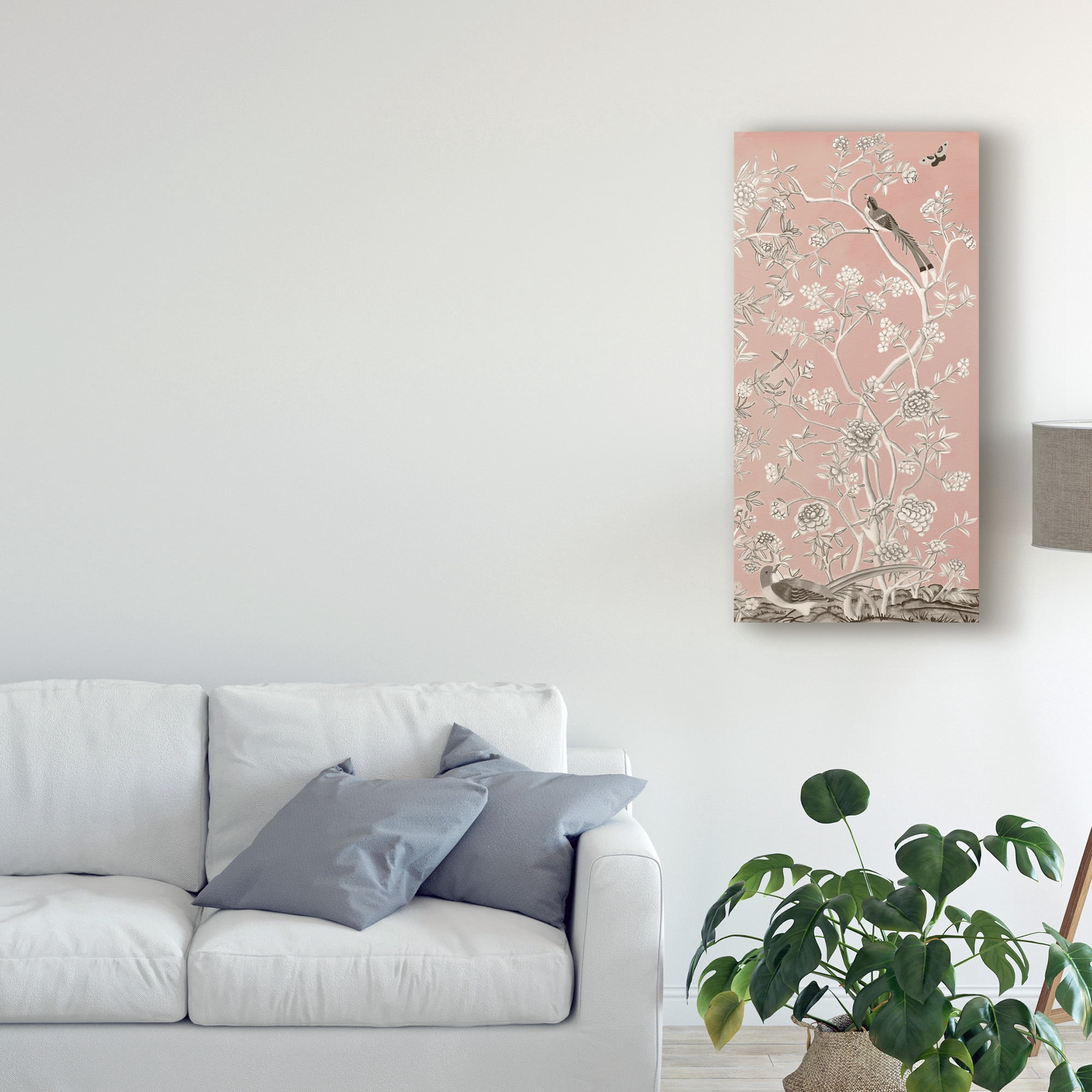 Naomi Mccavitt 'Blush Chinoiserie I' Canvas Art
