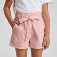 thumbnail image 2 of CONROSES Girls Shorts Bowknot Shorts for Girls Trendy Elastic Waist Soft Dailywear, Sizes 13-14 Years, 2 of 8