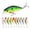 10pc, variant on Minnow Diving Fishing Lure, Hard Plastic Bait with High Carbon Steel Treble Hooks for Bass Trout Walleye, Lavender Silver, 3.74 Inch
