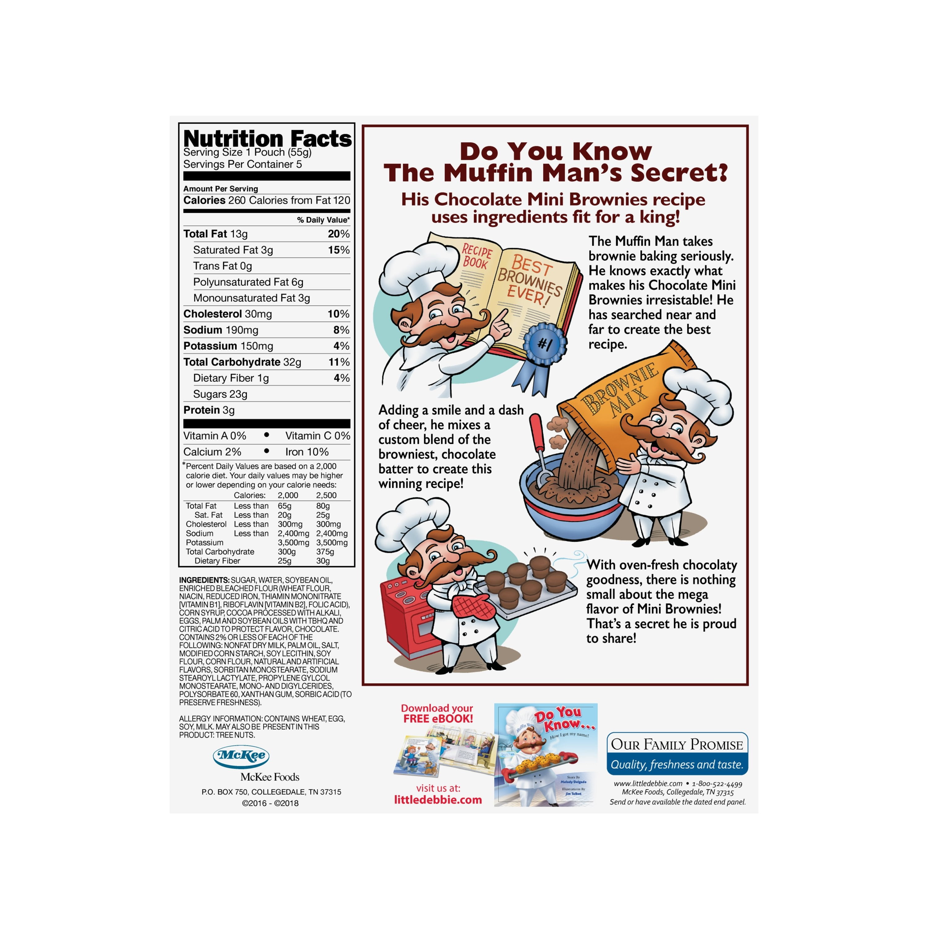 Little Debbie Family Pack Mini Brownies, 9.75 oz - Walmart.com