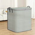 thumbnail image 2 of Shoreew Wardrobe Storage Bag Zipper Closure with Handle Clothes Storage Basket Closet Organizer Housemoving Package Duvet Cover Bed Sheets Storage Case, 2 of 6