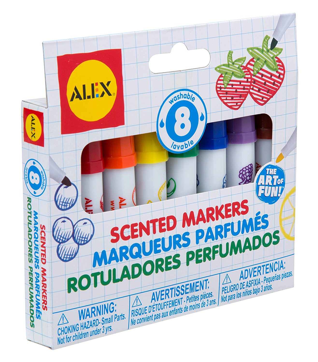 Artist Professional Markers Alex Bog Artist Studio 8 Scented Markers, Each color has a different fun and