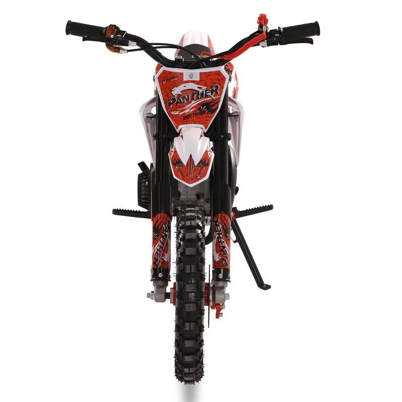49cc Dirt Bike for Kids, 2-Stroke Mini Dirt Bike, Kids Dirt Bike with Front Rear Disc Brakes, Shock Absorption Mini Motorcycle, Gas Power Motocross Bike, Speeds Up to 40KM/H