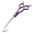 Purple, variant on Professional Pet Scissors, Blue Down Curved Dog Grooming Scissors, Stainless Steel Grooming Shears