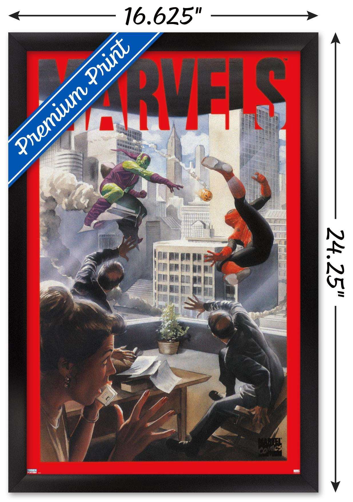 Marvel Comics - Spider-Man - Age of Marvels Wall Poster, 14.725" x 22.375", Framed